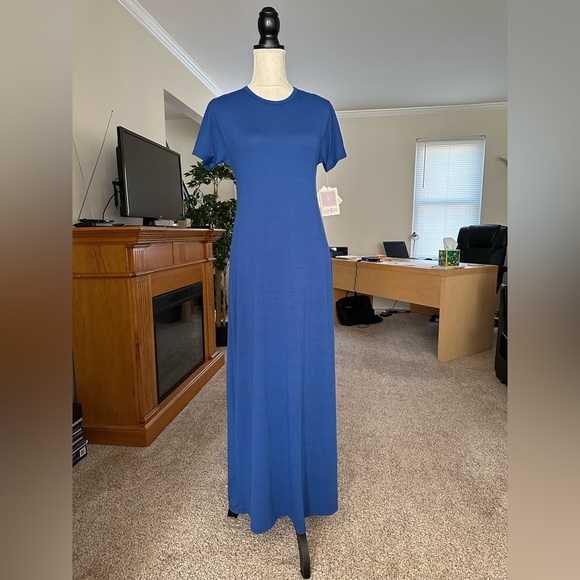 LuLaRoeFloor Length Maxi Dress Size XXS NWT Runs Large Stretchy Will Fit a Small - Picture 2 of 12